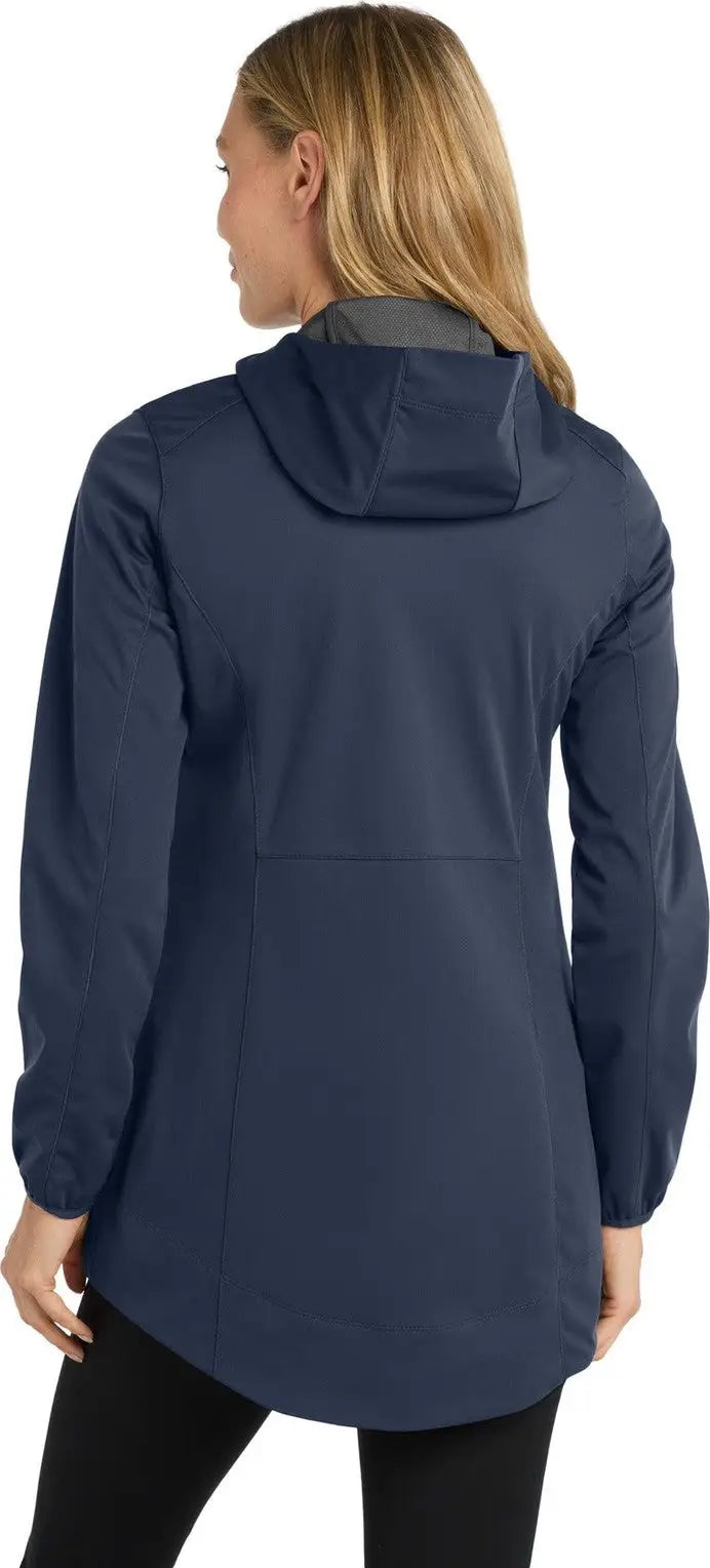 Port Authority L719 Women’s Active Hooded Soft Shell Jacket - Dress Blue Navy