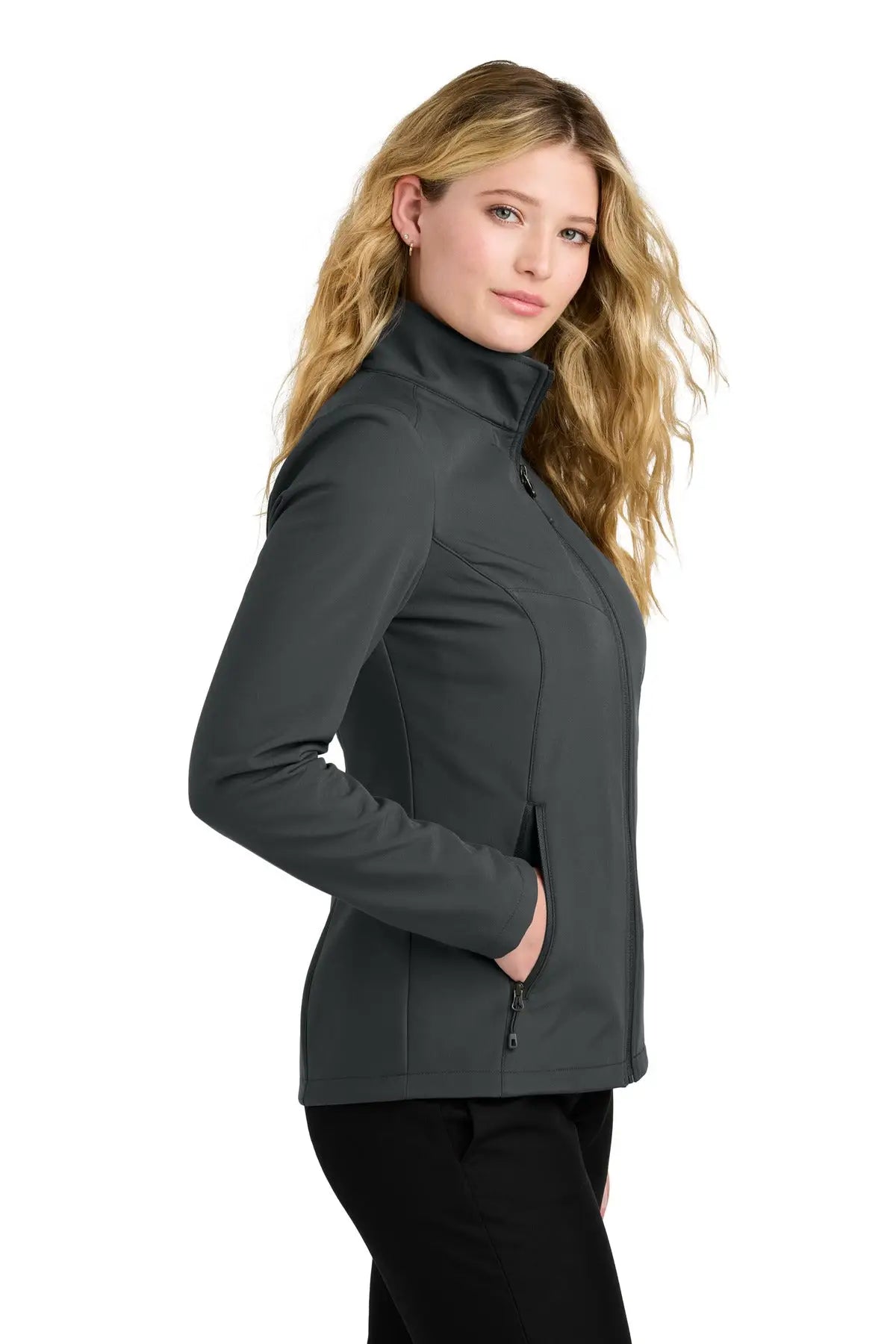 Port Authority L720 Women’s C-free Core Soft Shell - Gray Steel