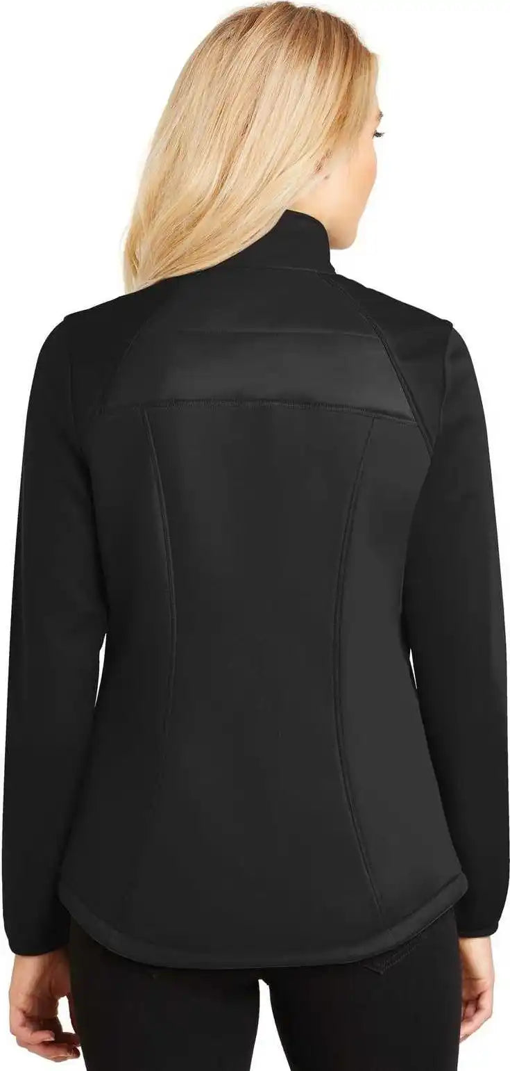 Port Authority L787 Ladies Hybrid Soft Shell Jacket Deep Black