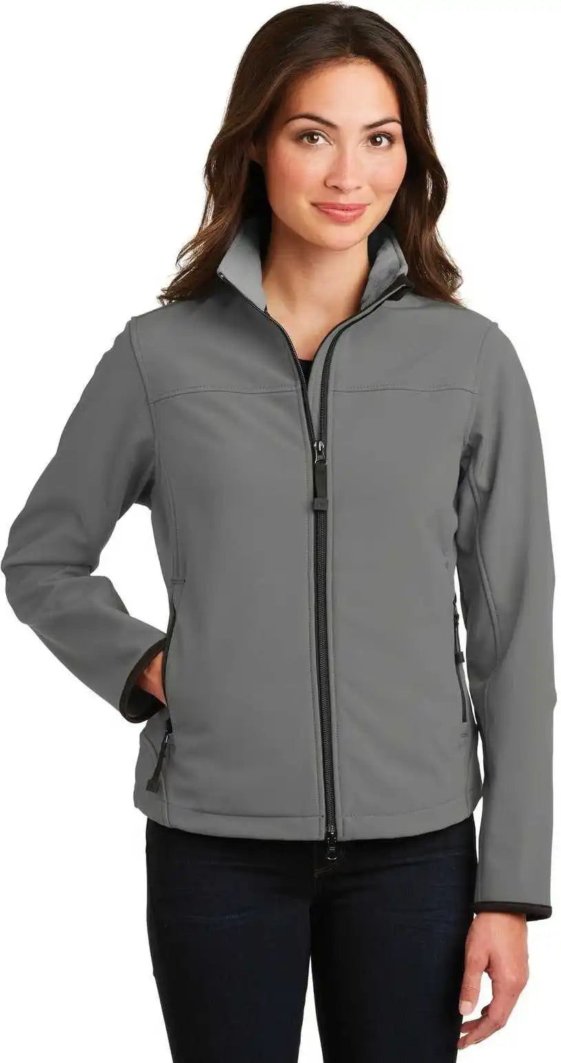 Port Authority L790 Ladies Glacier Soft Shell Jacket - Smoke Gray Chrome