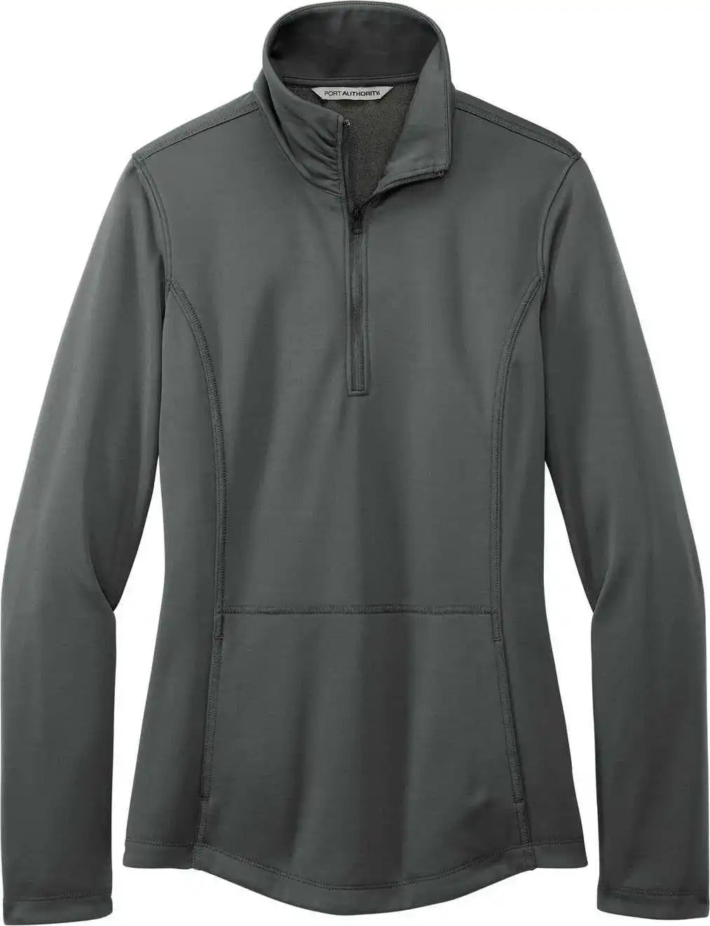 Port Authority L804 Ladies Smooth Fleece 1/4 Zip Graphite