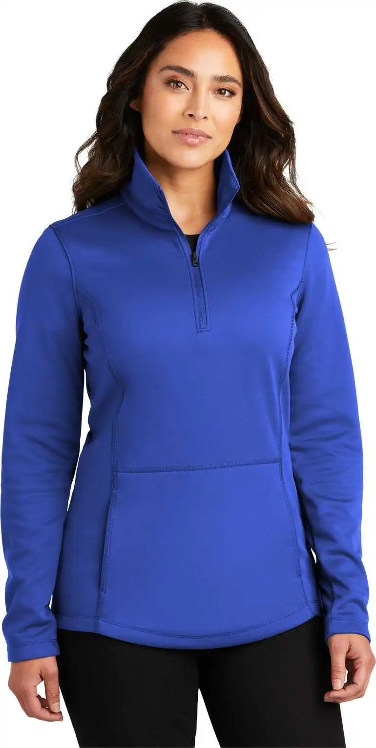 Port Authority L804 Ladies Smooth Fleece 1/4 Zip True Royal