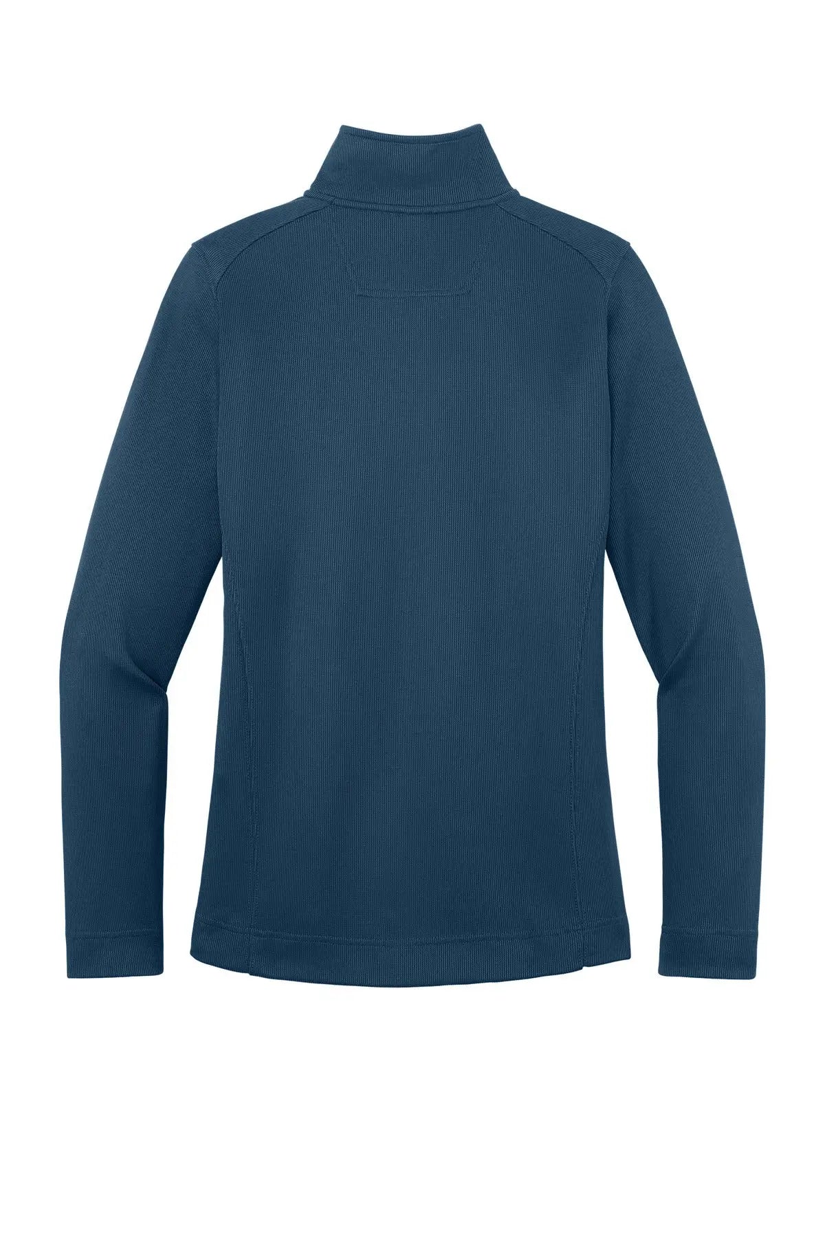 Port Authority L805 Women’s Vertical Texture Full-zip Jacket - Regatta Blue Iron Gray