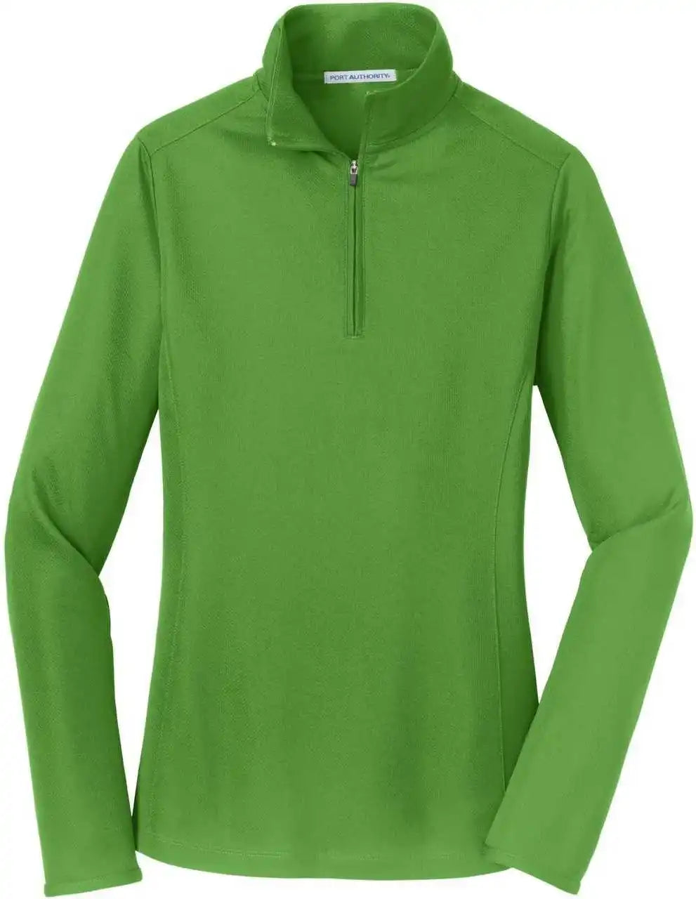 Port Authority L806 Ladies Pinpoint Mesh 1/2-zip - Treetop Green