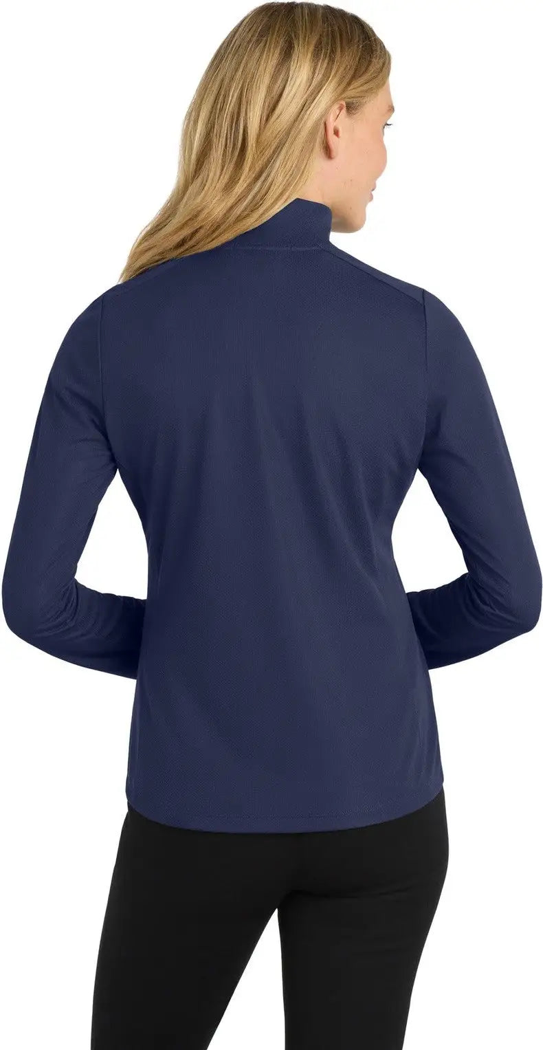 Port Authority L806 Women’s Pinpoint Mesh 1/2-zip - True Navy