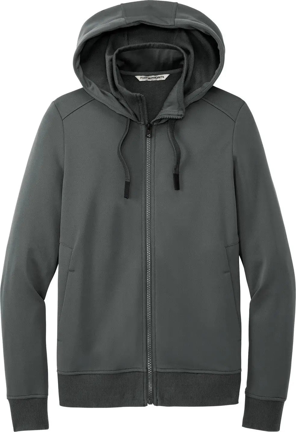 Port Authority L814 Women’s Smooth Fleece Hooded Jacket - Graphite