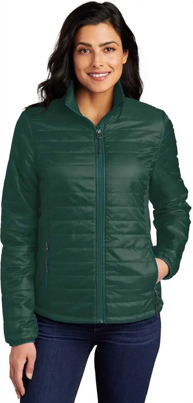 Port Authority L850 Authorityladies Packable Puffy Jacket - Tree Green Marine
