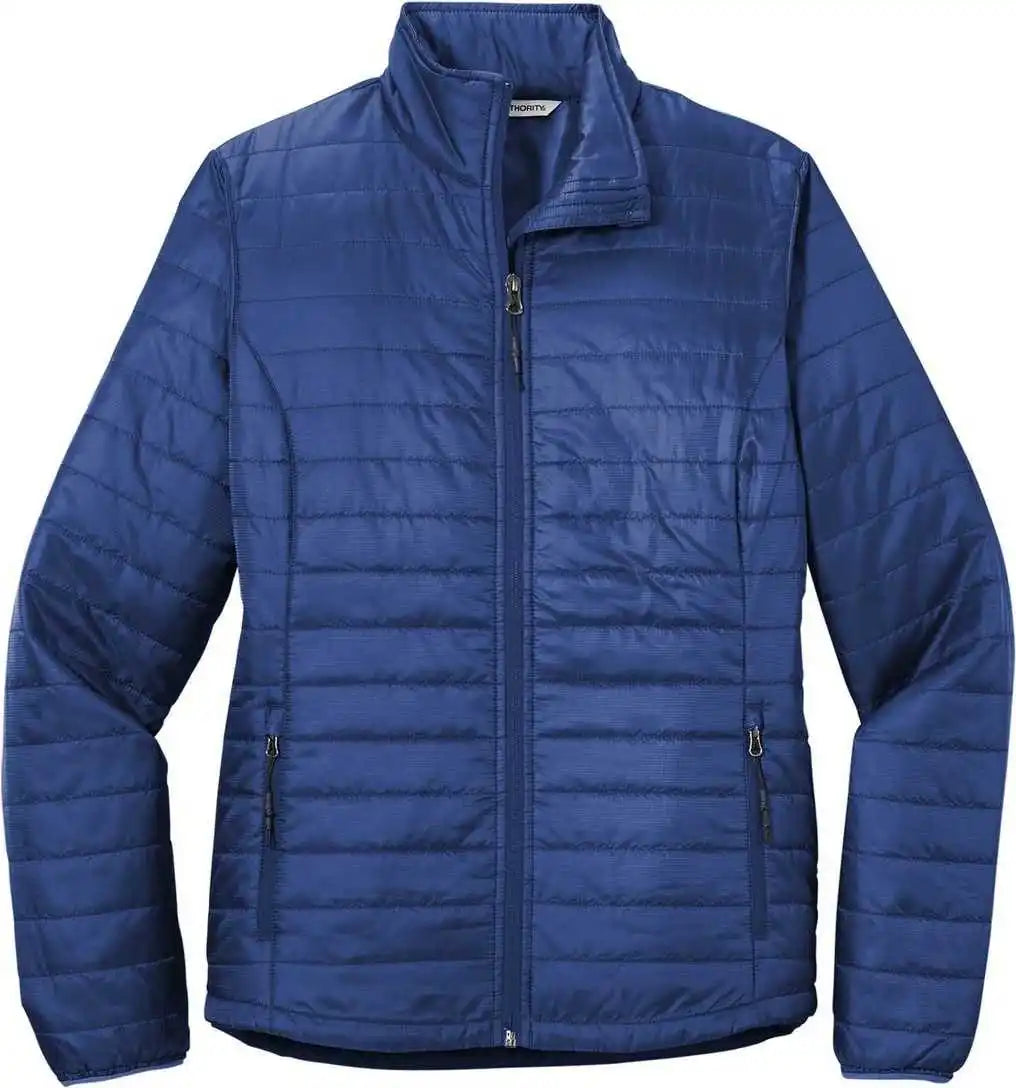 Port Authority L850 Ladies Packable Puffy Jacket Cobalt Blue