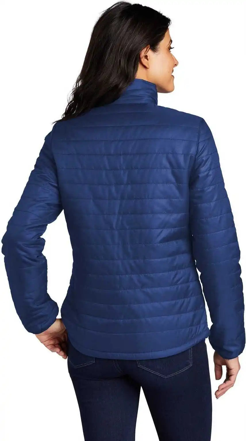Port Authority L850 Ladies Packable Puffy Jacket Cobalt Blue