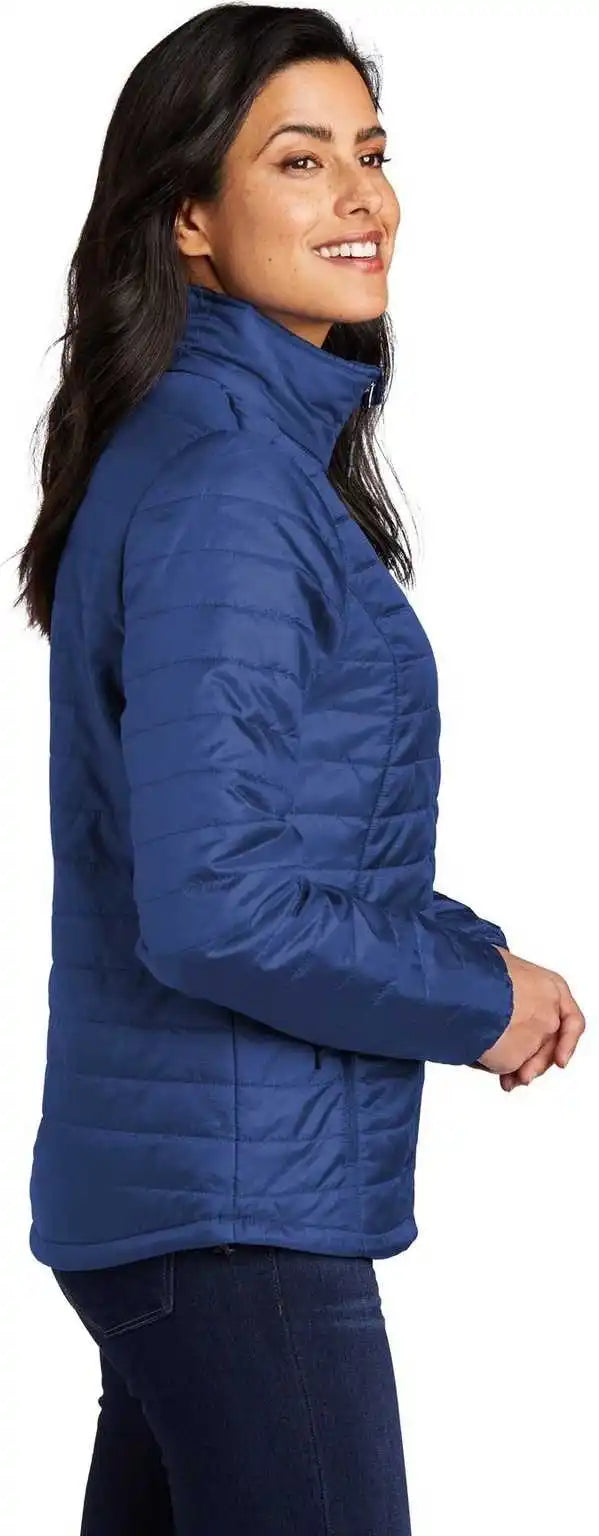 Port Authority L850 Ladies Packable Puffy Jacket Cobalt Blue