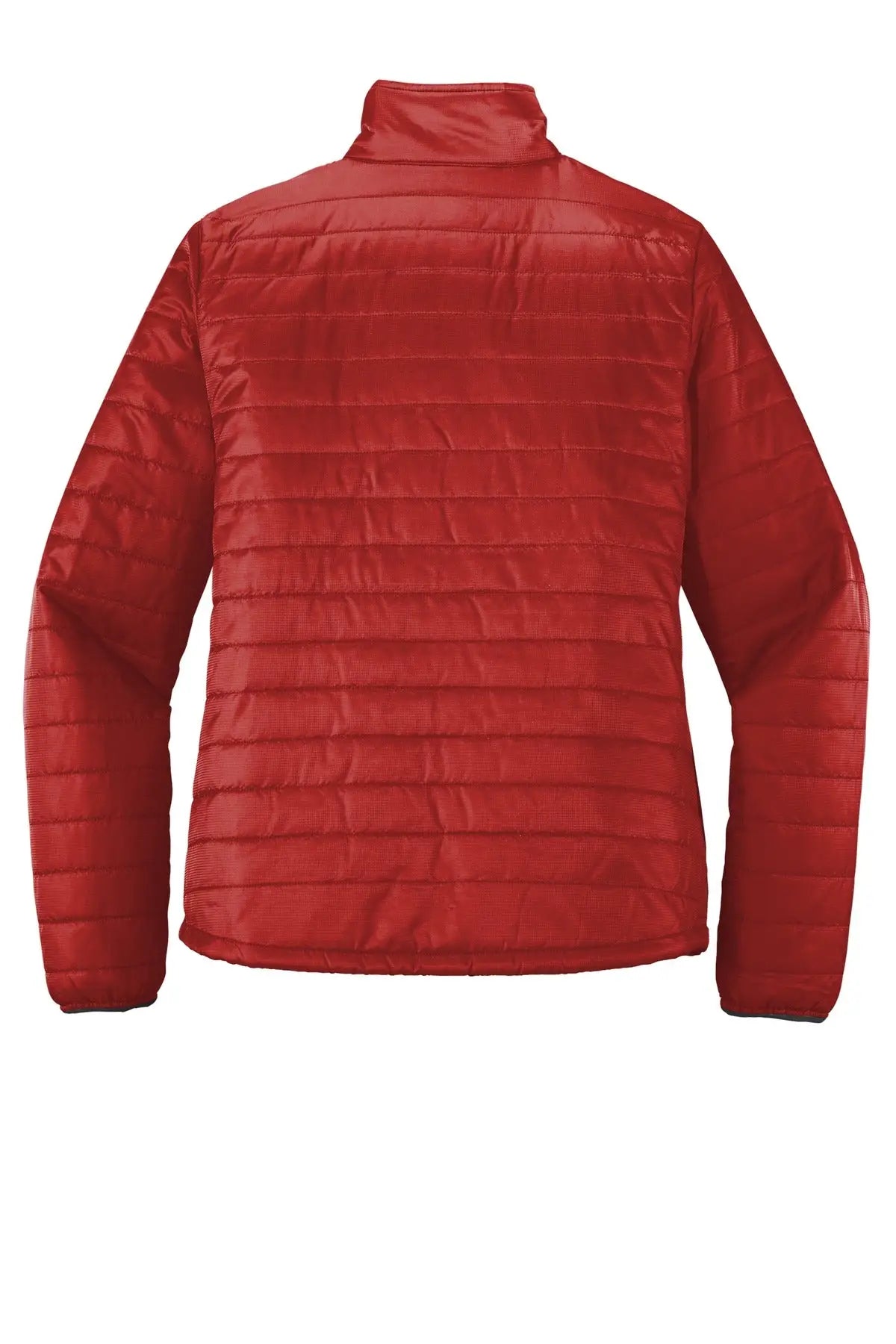 Port Authority L850 Women’s Packable Puffy Jacket - Fire Red Graphite
