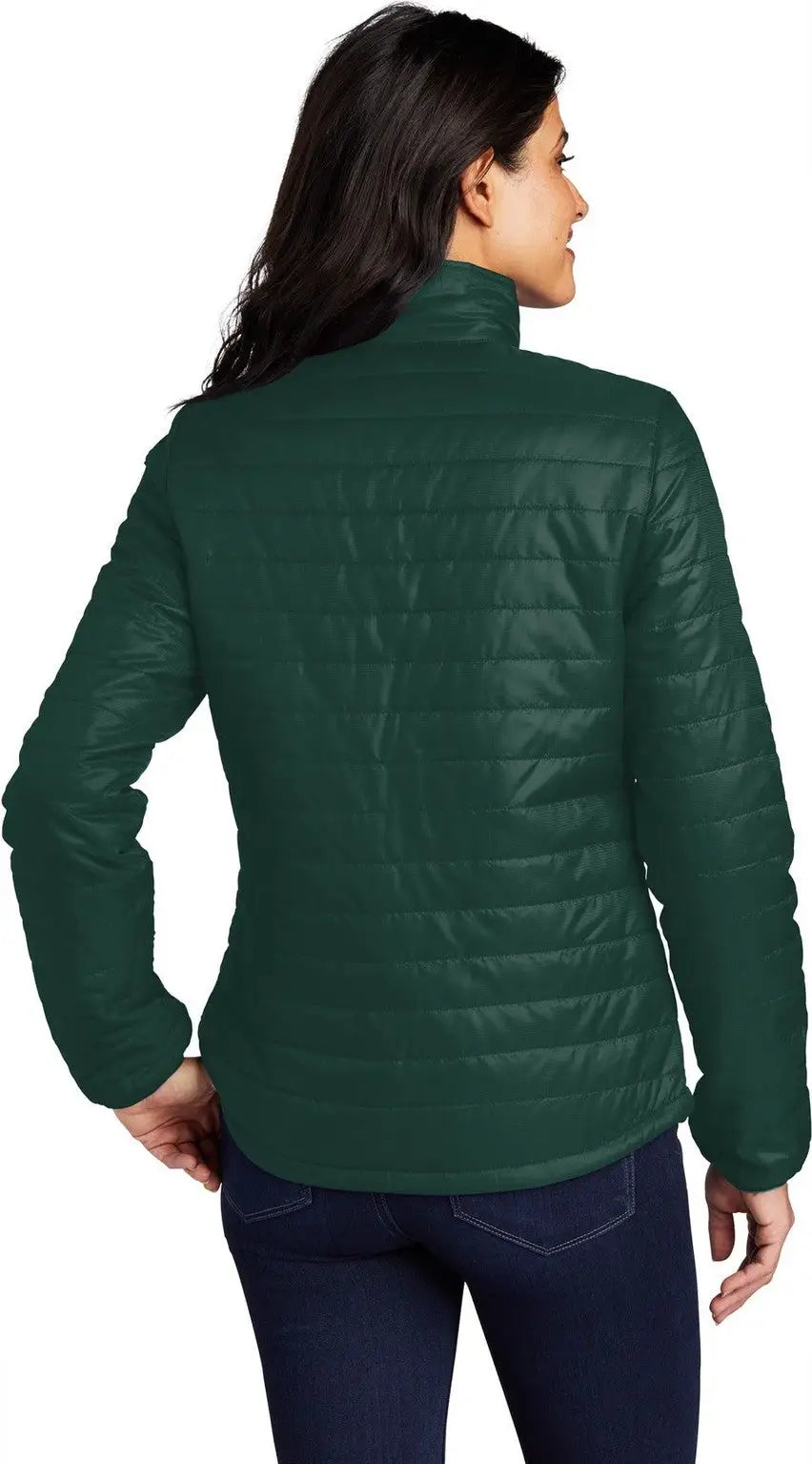 Port Authority L850 Women’s Packable Puffy Jacket - Tree Green Marine