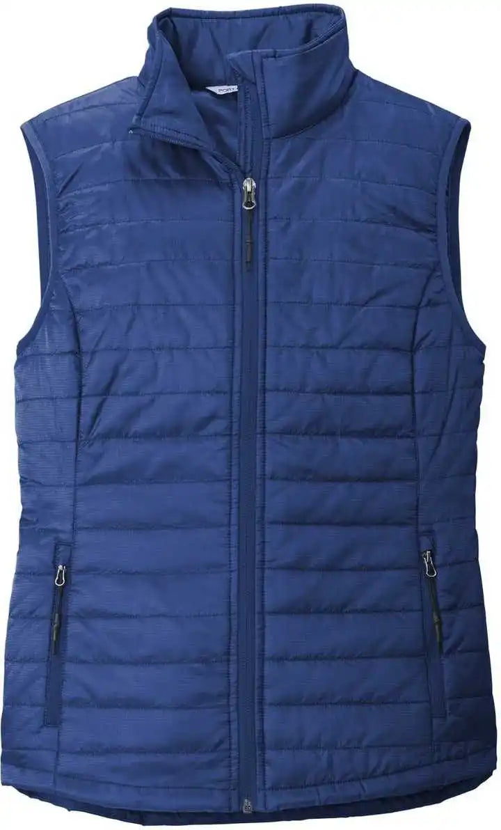 Port Authority L851 Ladies Packable Puffy Vest Cobalt Blue
