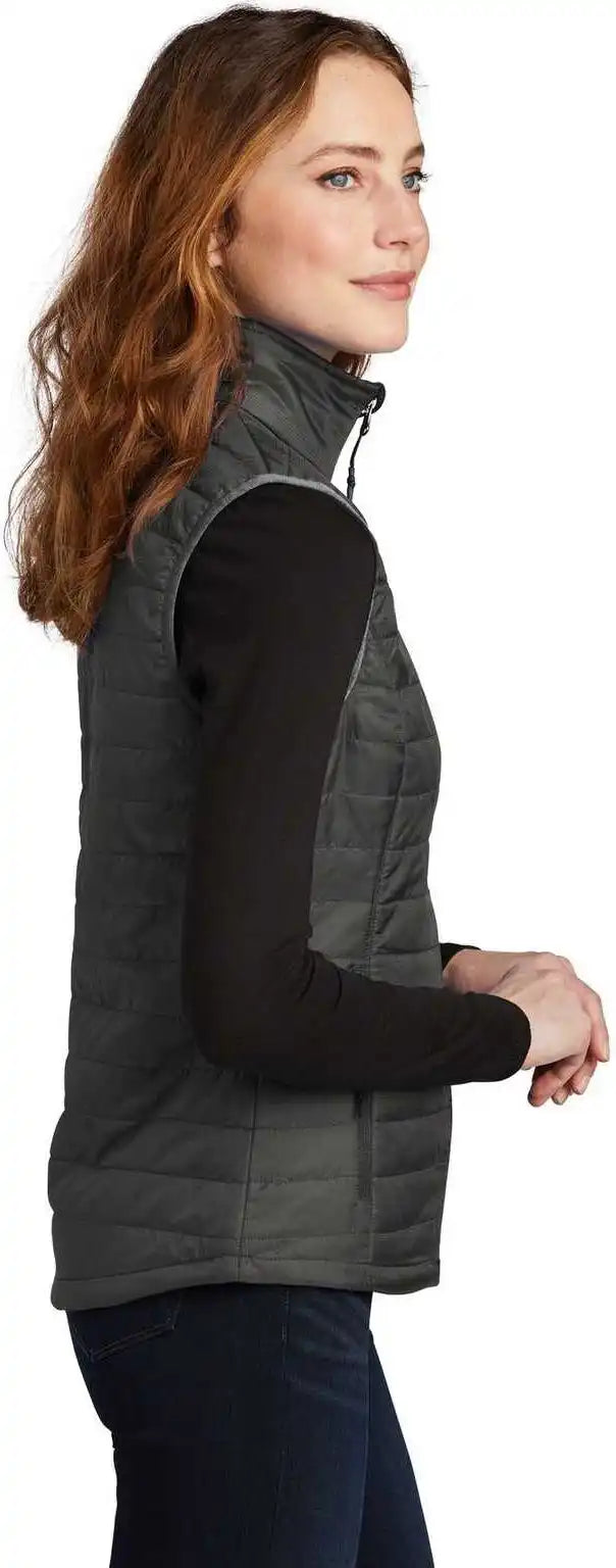 Port Authority L851 Ladies Packable Puffy Vest Sterling Gray Graphite