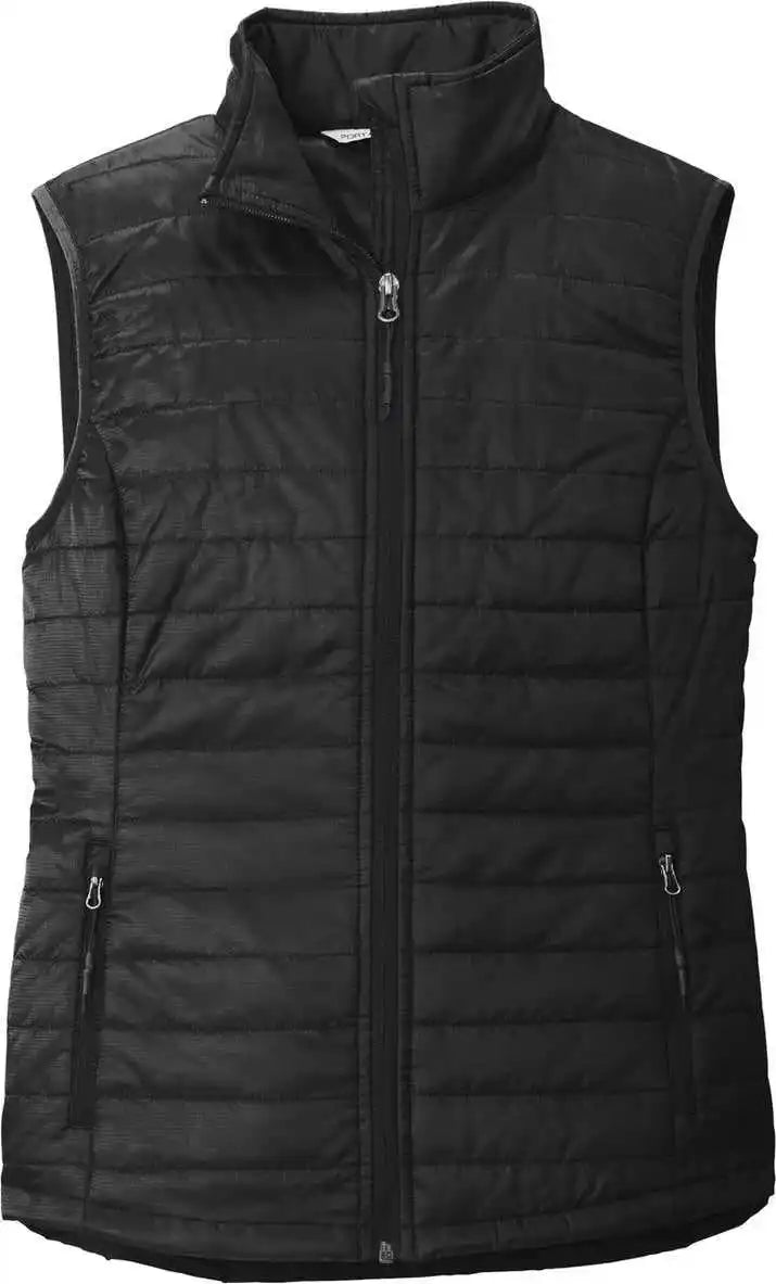 Port Authority L851 Women’s Packable Puffy Vest - Deep Black