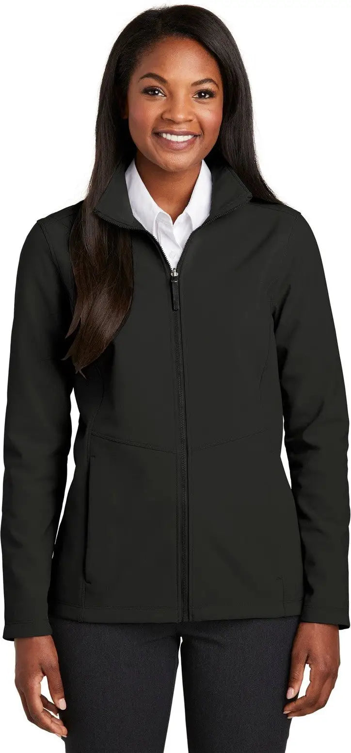 Port Authority L901 Women’s Collective Soft Shell Jacket - Deep Black - Ladies Xs