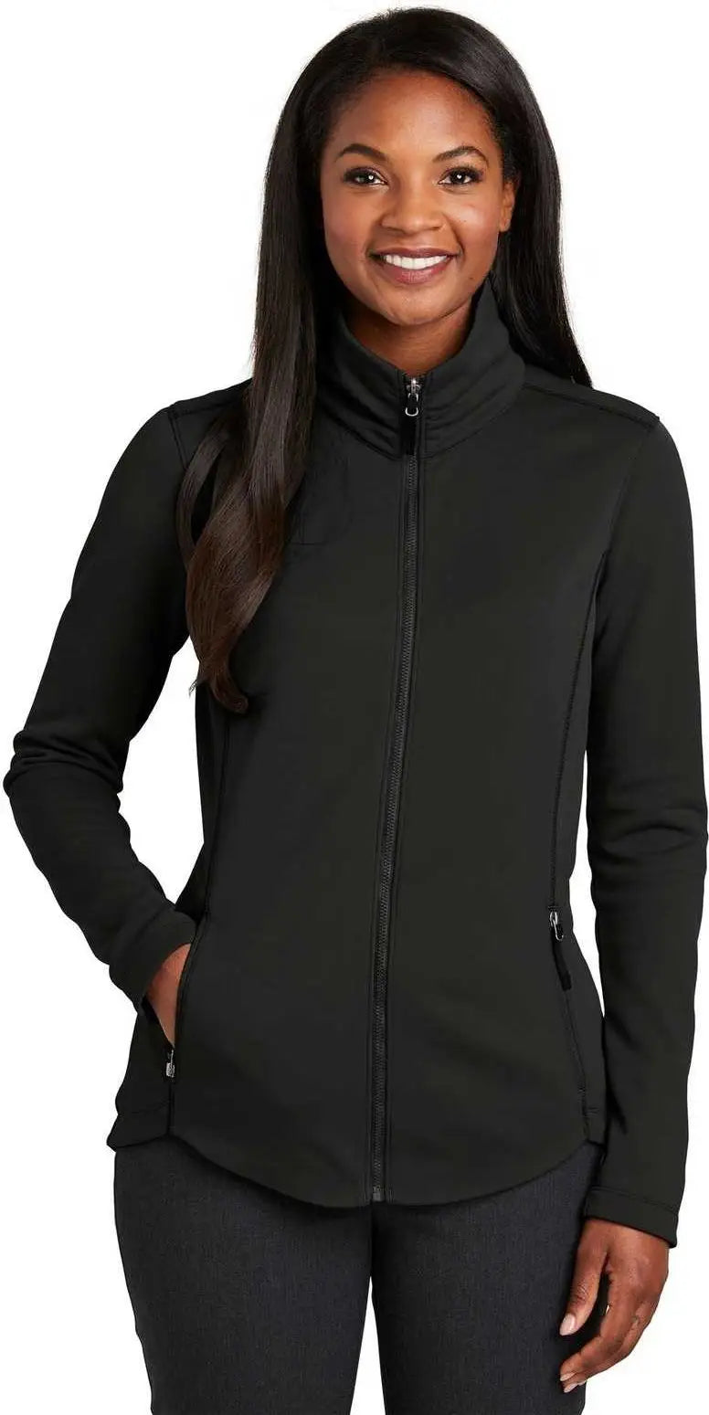 Port Authority L904 Ladies Collective Smooth Fleece Jacket - Deep Black
