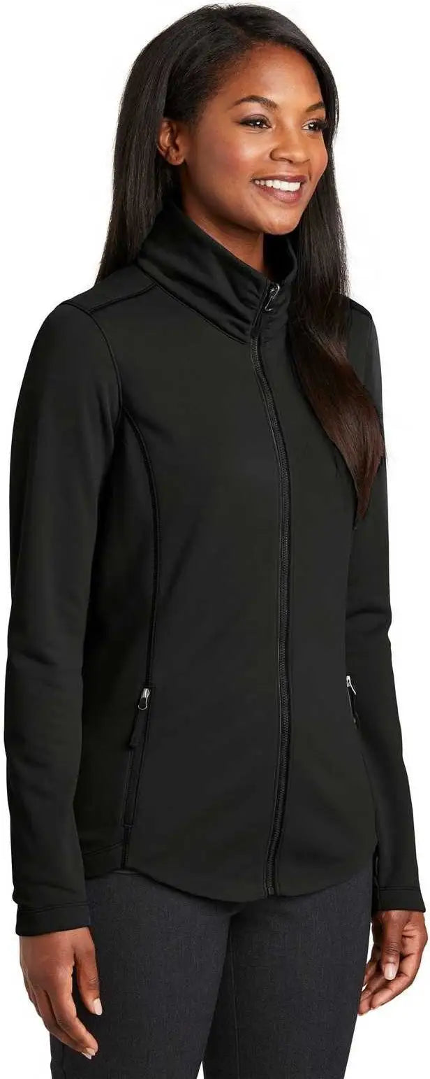 Port Authority L904 Ladies Collective Smooth Fleece Jacket - Deep Black