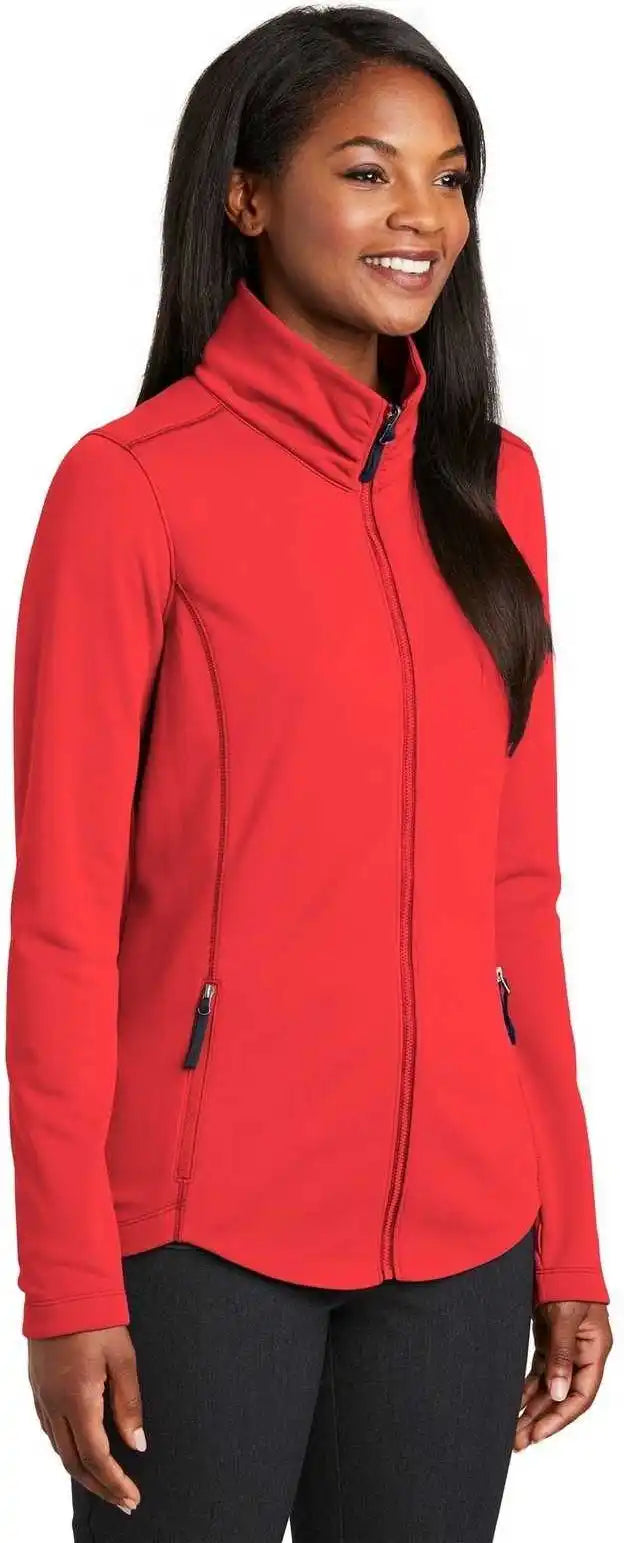 Port Authority L904 Ladies Collective Smooth Fleece Jacket - Red Pepper
