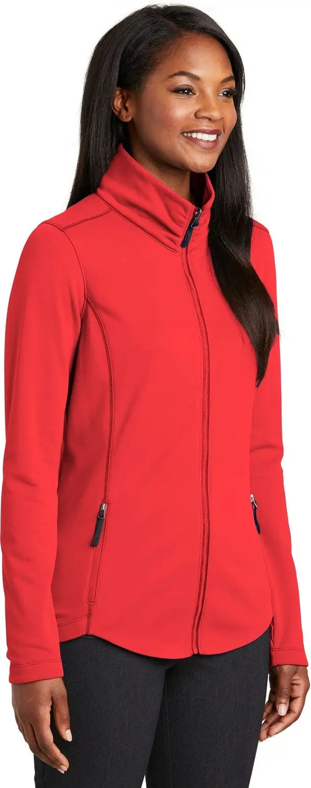Port Authority L904 Women’s Collective Smooth Fleece Jacket - Red Pepper