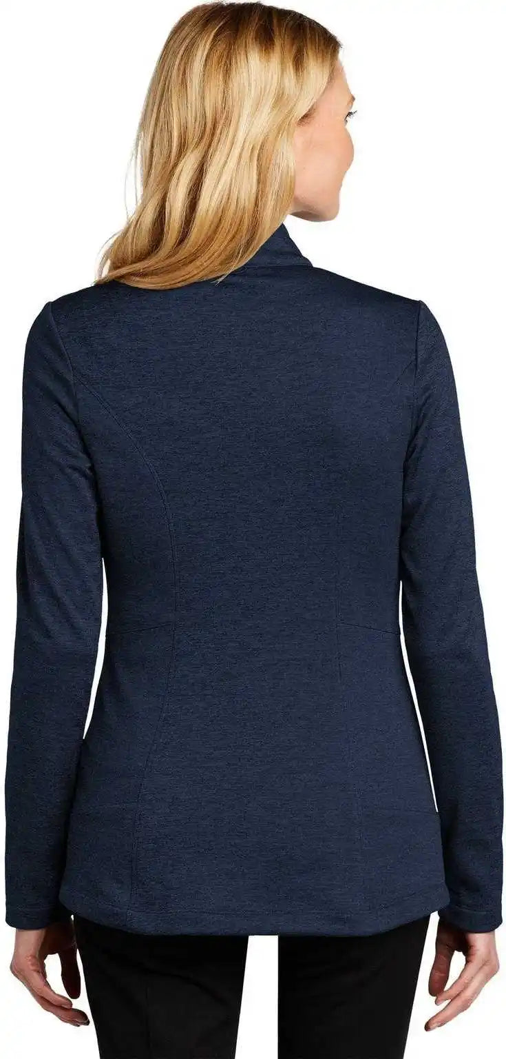 Port Authority L905 Ladies Collective Striated Fleece Jacket River Blue Navy Heather
