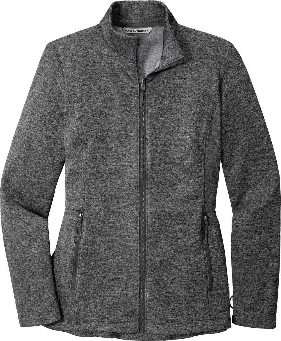 Port Authority L905 Women’s Collective Striated Fleece Jacket - Sterling Gray Heather