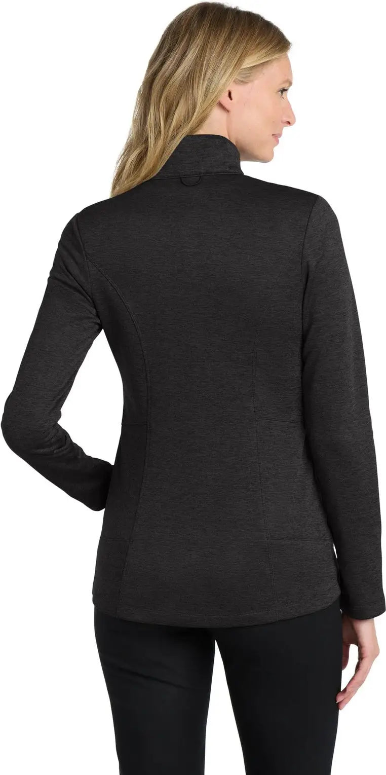 Port Authority L905 Women’s Collective Striated Fleece Jacket - Deep Black Heather