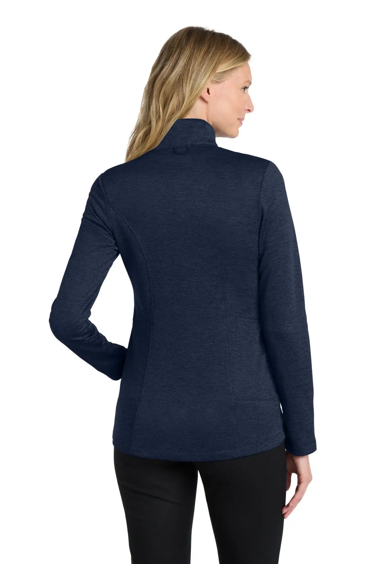 Port Authority L905 Women’s Collective Striated Fleece Jacket - River Blue Navy Heather