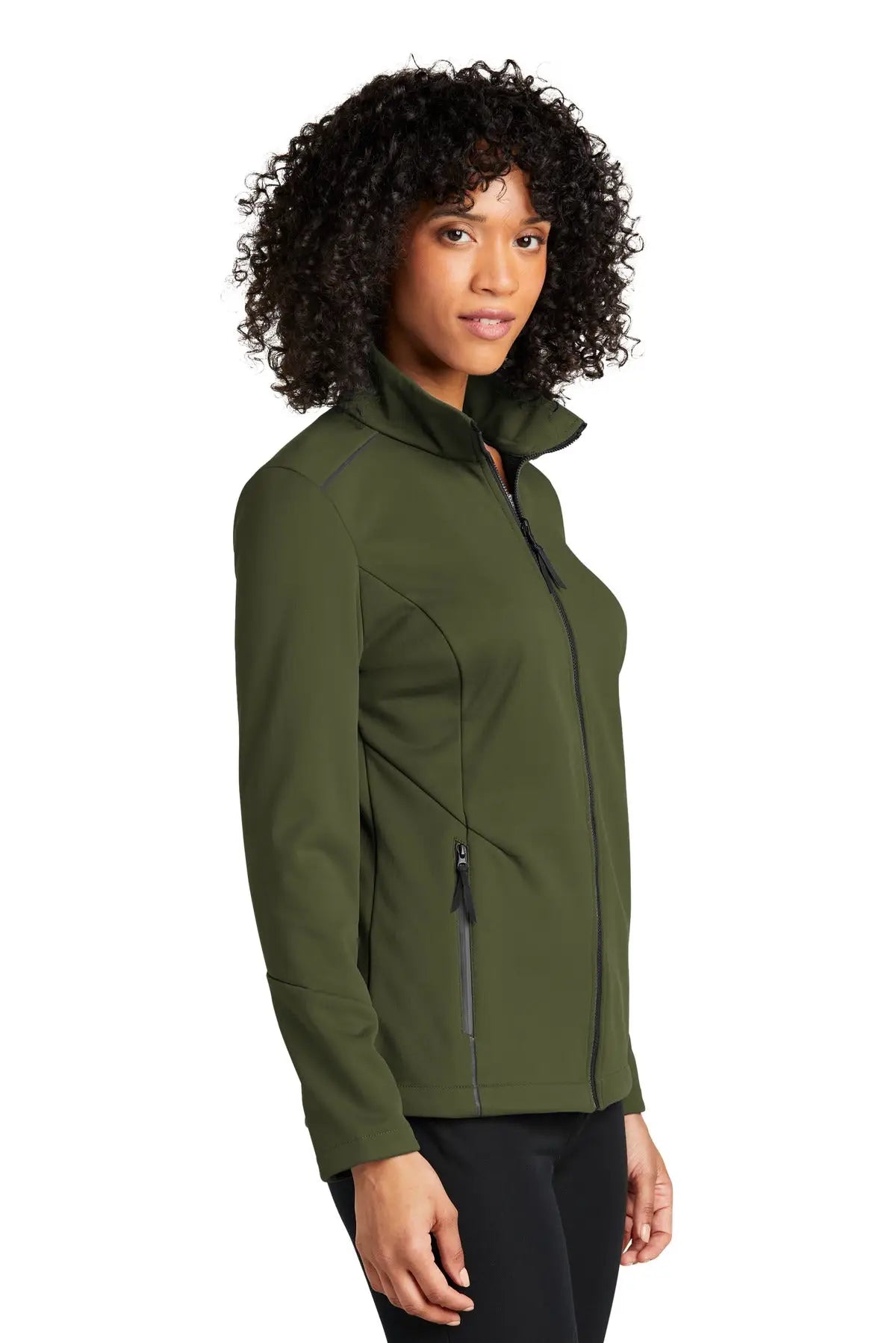 Port Authority L921 Women’s Collective Tech Soft Shell Jacket - Olive Green