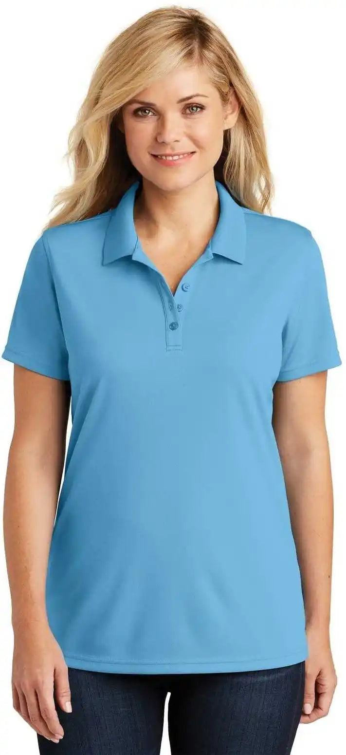 Port Authority Lk110 Ladies Dry Zone Uv Micro Mesh Polo Carolina Blue