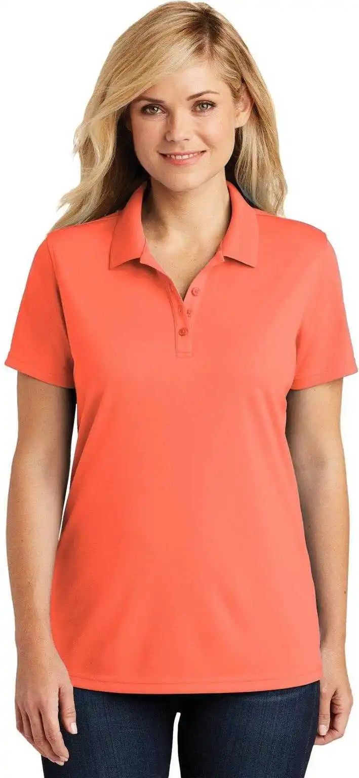 Port Authority Lk110 Ladies Dry Zone Uv Micro-mesh Polo - Coral Splash