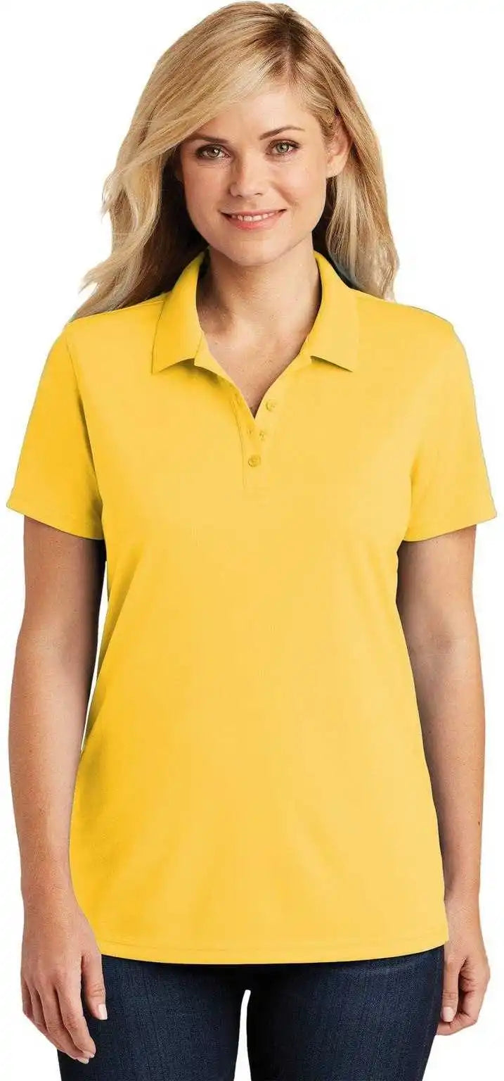 Port Authority Lk110 Ladies Dry Zone Uv Micro Mesh Polo Sunburst Yellow