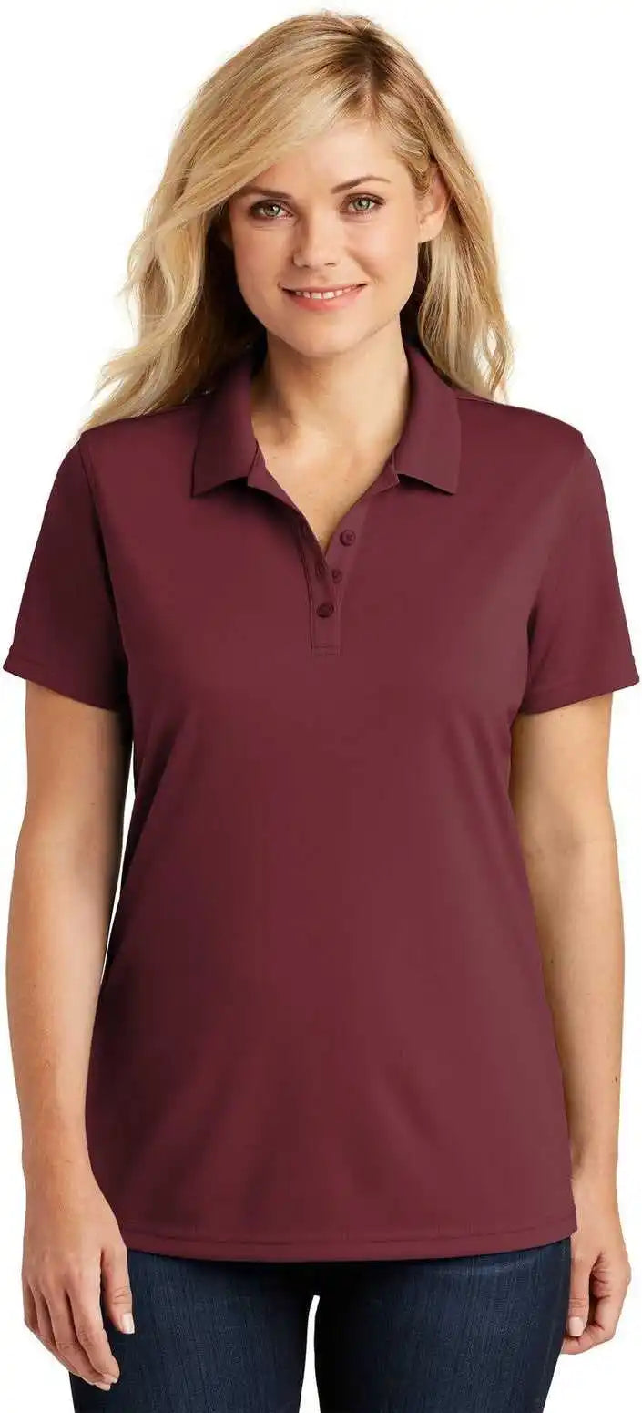 Port Authority Lk110 Women’s Dry Zone Uv Micro-mesh Polo - Burgundy