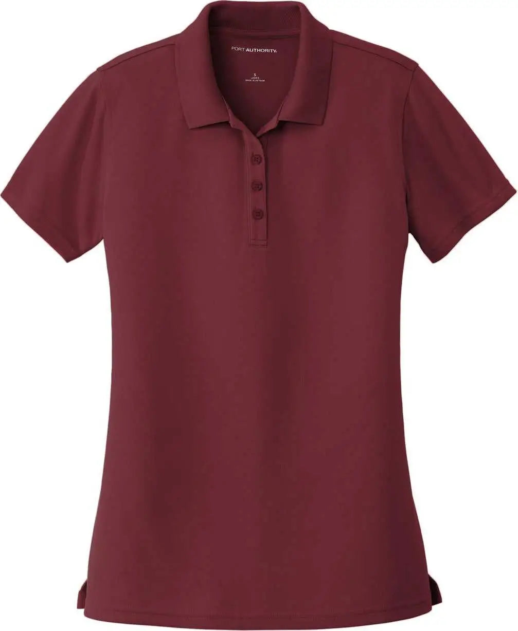 Port Authority Lk110 Women’s Dry Zone Uv Micro-mesh Polo - Burgundy