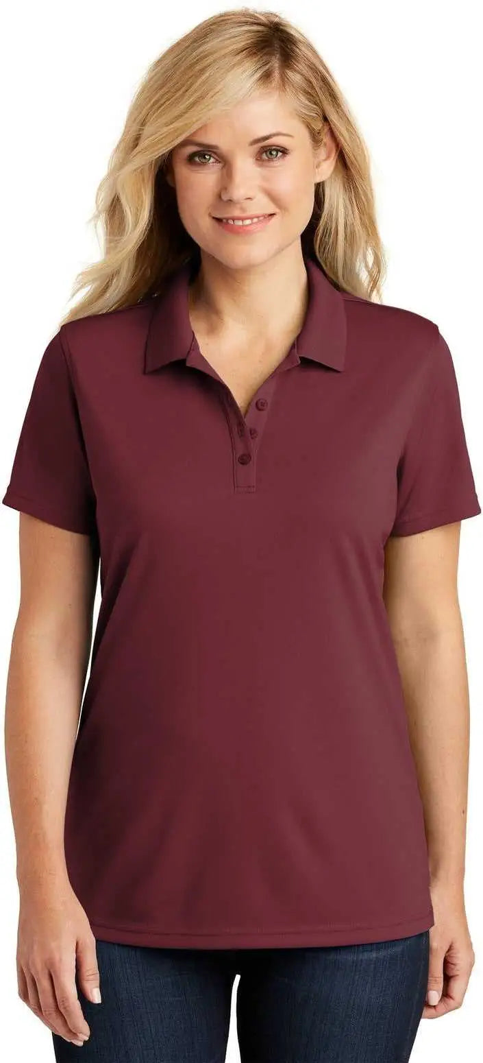 Port Authority Lk110 Women’s Dry Zone Uv Micro-mesh Polo - Burgundy