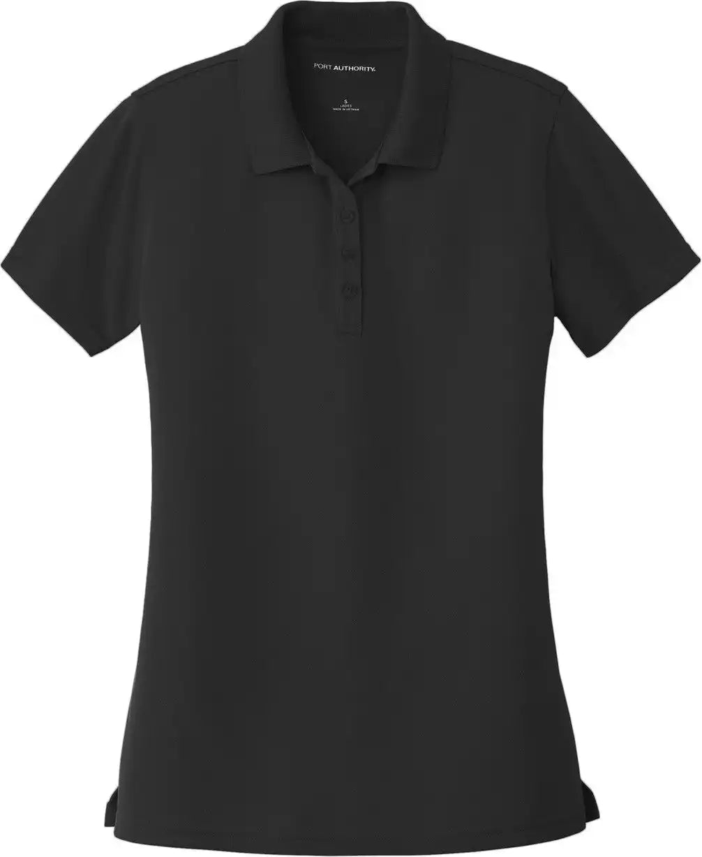 Port Authority Lk110 Women’s Dry Zone Uv Micro-mesh Polo - Deep Black