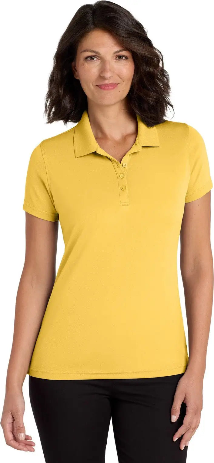 Port Authority Lk110 Women’s Dry Zone Uv Micro-mesh Polo - Sunburst Yellow - Ladies Xs