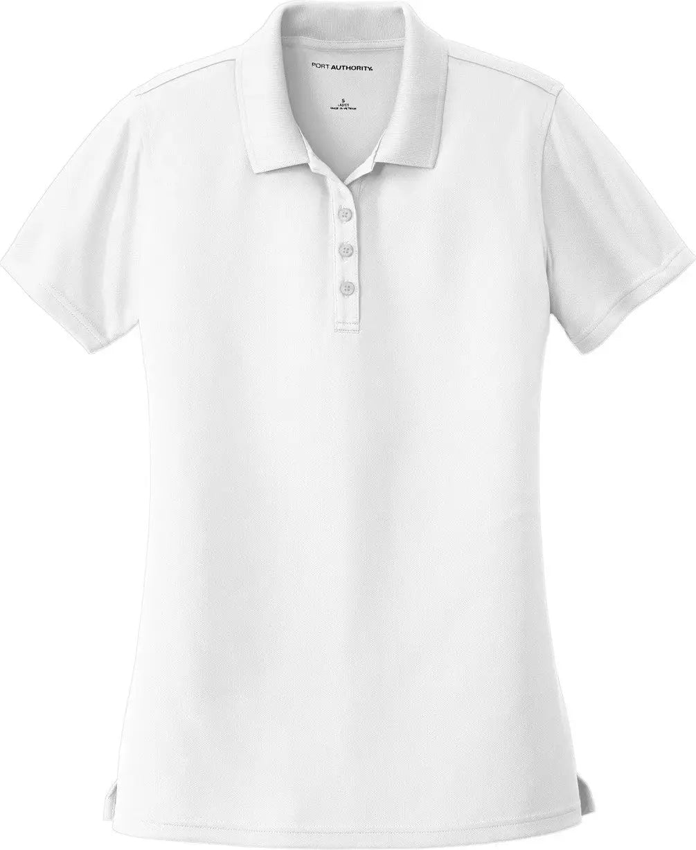 Port Authority Lk110 Women’s Dry Zone Uv Micro-mesh Polo - White
