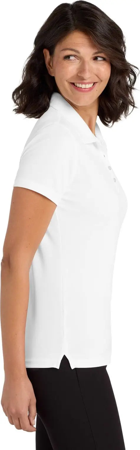 Port Authority Lk110 Women’s Dry Zone Uv Micro-mesh Polo - White