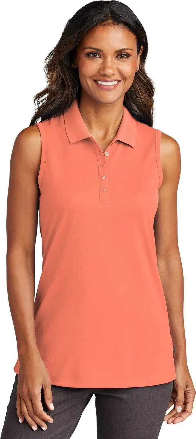 Port Authority Lk110sv Ladies Dry Zone Uv Micro Mesh Sleeveless Polo Corlsplash