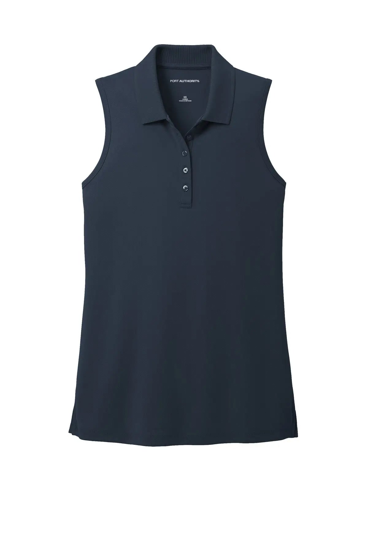 Port Authority Lk110sv Women’s Dry Zone Uv Micro-mesh Sleeveless Polo - River Blue Navy