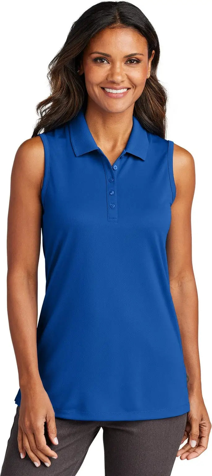 Port Authority Lk110sv Women’s Dry Zone Uv Micro-mesh Sleeveless Polo - True Royal