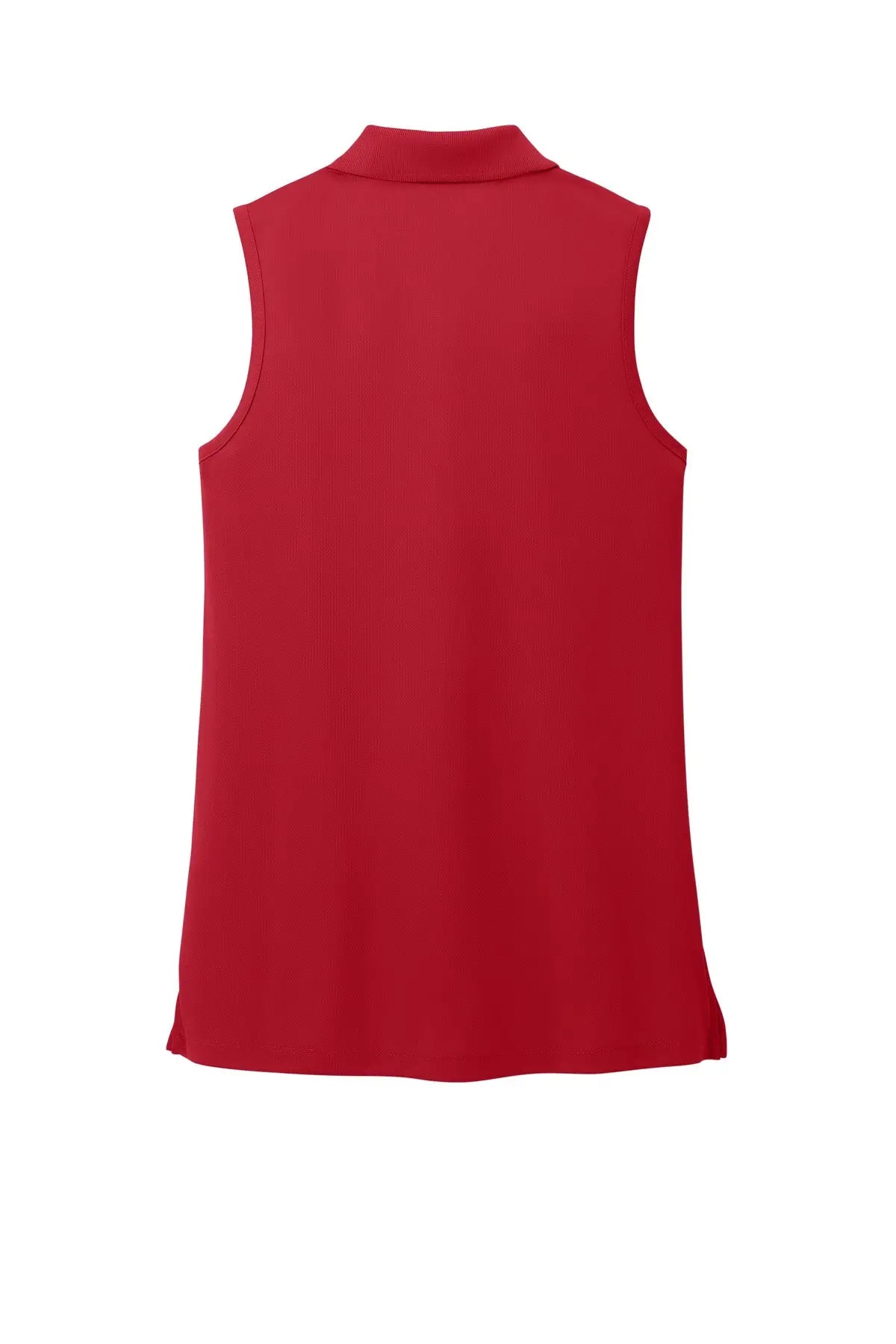 Port Authority Lk110sv Women’s Dry Zone Uv Micro-mesh Sleeveless Polo - Rich Red