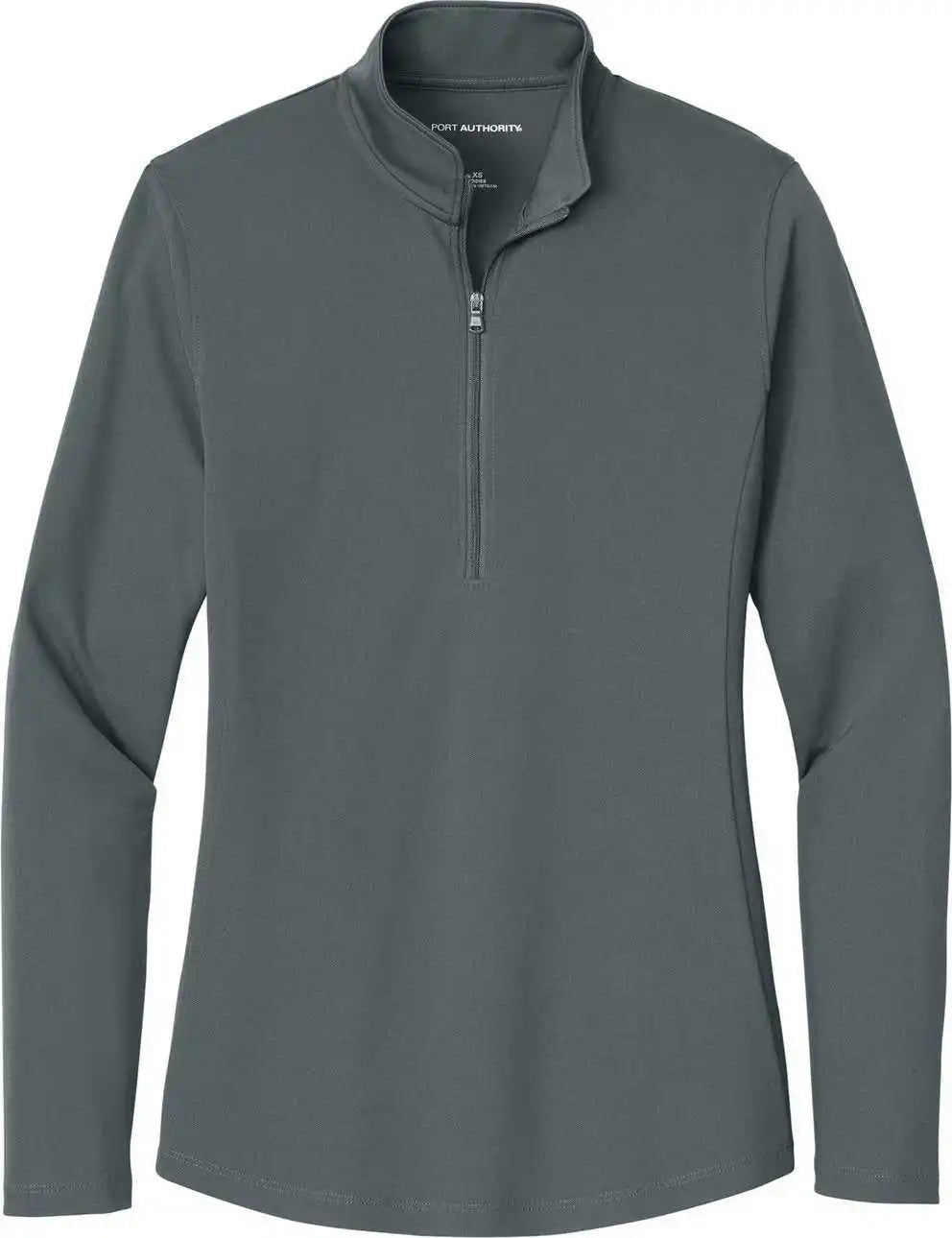 Port Authority Lk112 Ladies Dry Zone Uv Micro Mesh 1/4 Zip Graphite