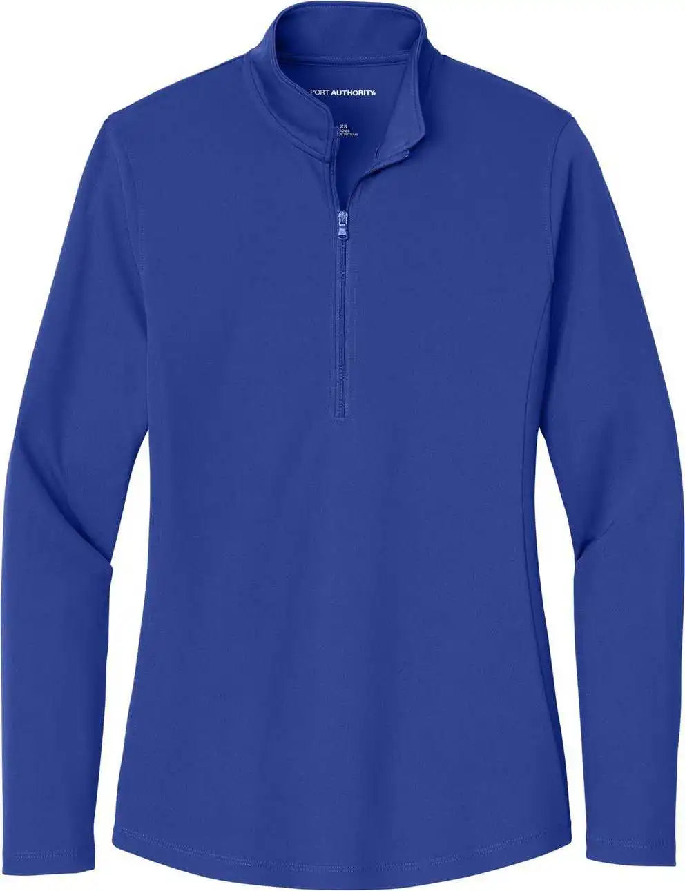 Port Authority Lk112 Ladies Dry Zone Uv Micro Mesh 1/4 Zip True Royal