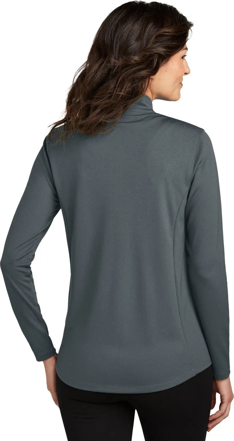 Port Authority Lk112 Women’s Dry Zone Uv Micro-mesh 1/4-zip - Graphite