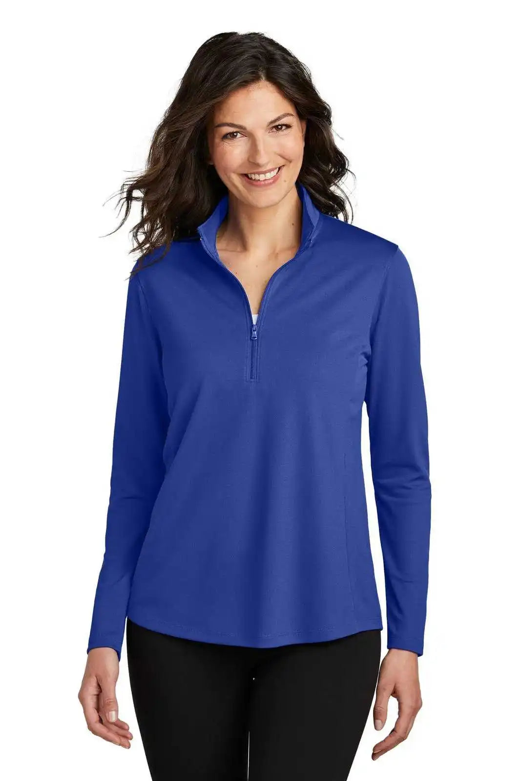 Port Authority Lk112 Women’s Dry Zone Uv Micro-mesh 1/4-zip - True Royal