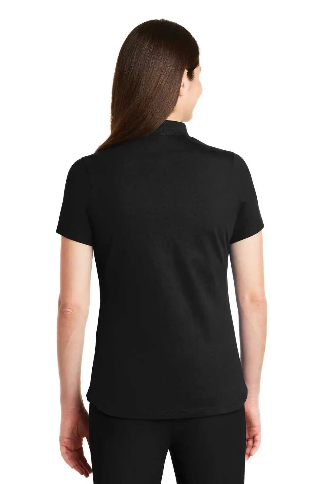 Port Authority Lk164 Ladies Superpro Knit Polo - Black