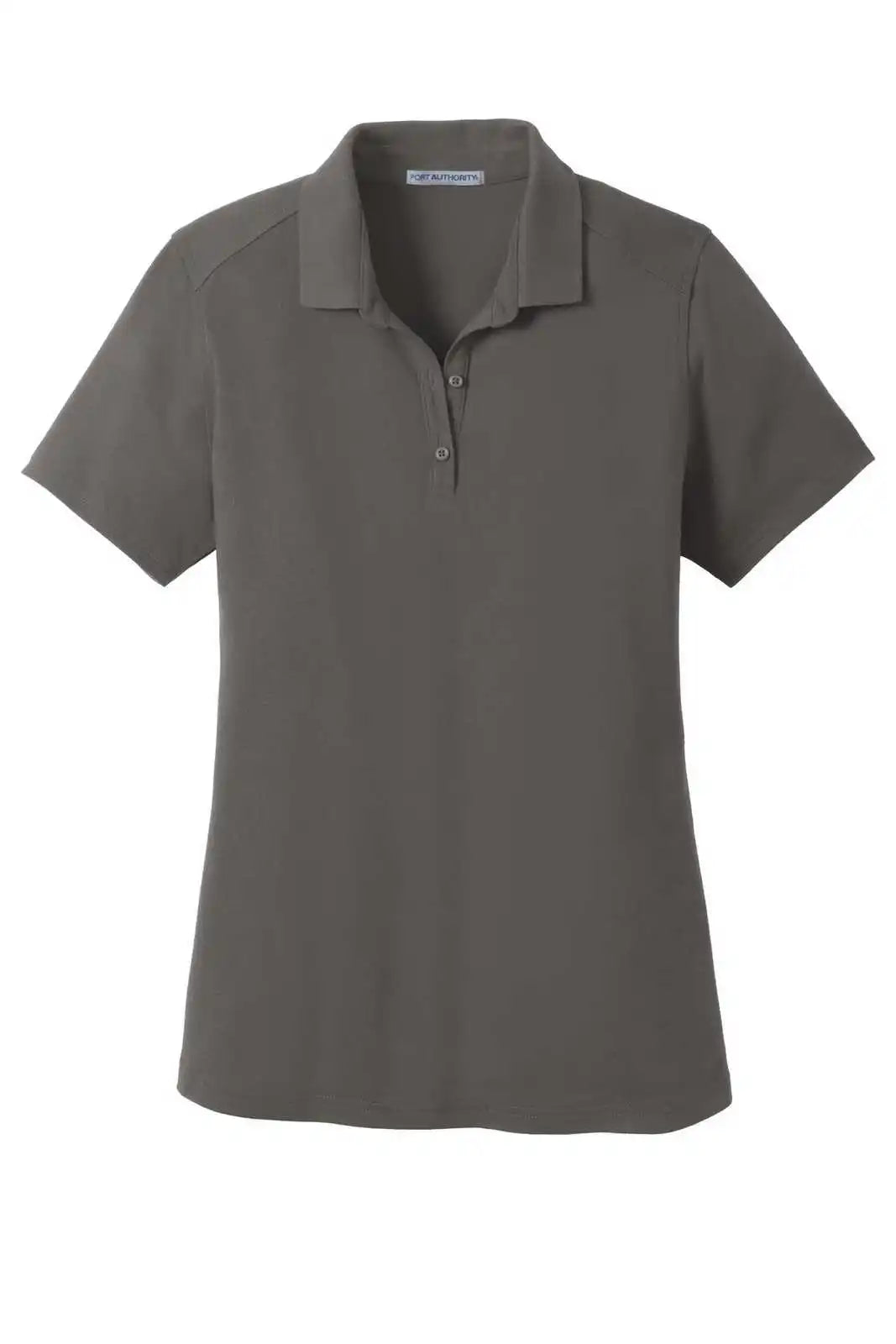 Port Authority Lk164 Ladies Superpro Knit Polo - Sterling Gray