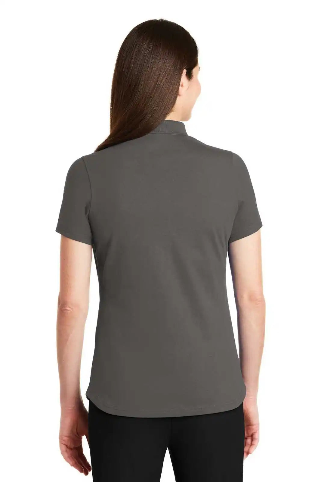 Port Authority Lk164 Ladies Superpro Knit Polo - Sterling Gray